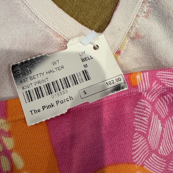 Lilly Pulitzer Pink and Orange Giraffe Print Top - Picture 6 of 6